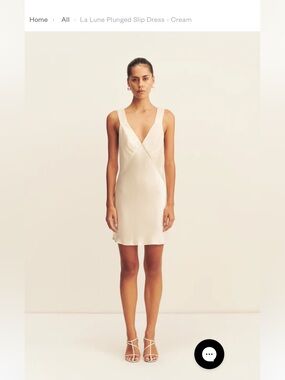 Shona Joy La Lune Plunge Slip Dress